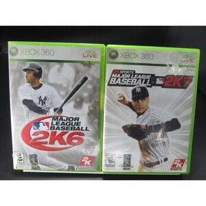 Major‎ League Baseball 2K6 + Major League 2K7 SET (Microsoft Xbox 360, 2006)